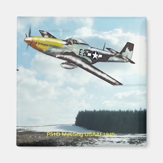 P51D Mustang Magneet (Voorkant)