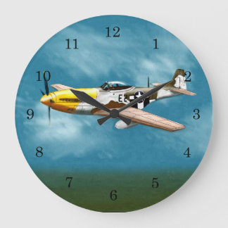 P51D Mustang wandklok