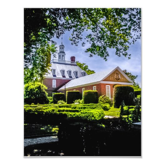 P5270043910-Governor's Palace Garden Foto Afdruk (Voorkant)