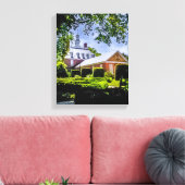 P5270043(1)-Governor's Palace Gardens met bomen Canvas Afdruk (Insitu (Woonkamer))