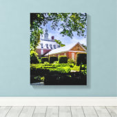 P5270043(1)-Governor's Palace Gardens met bomen Canvas Afdruk (Insitu (Houten vloer))