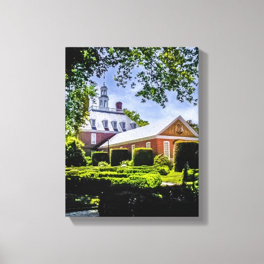 P5270043(1)-Governor's Palace Gardens met bomen Canvas Afdruk (Voorkant)