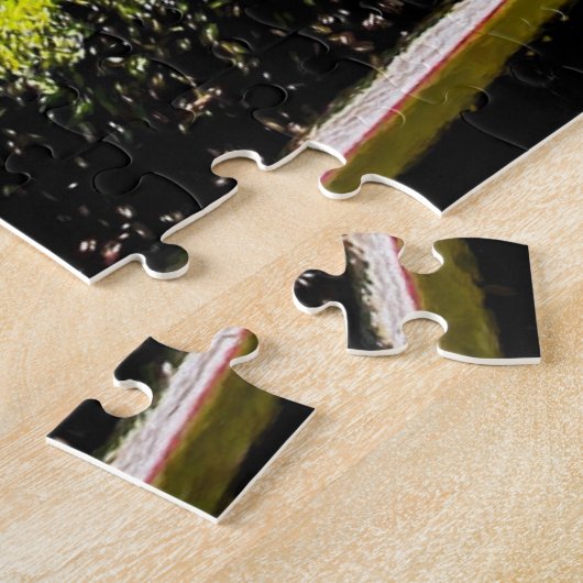 P527004 (1)-Koloniale tuin met bank Legpuzzel (Zijkant)