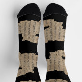 P52 Papyrus Fragment Socks –Earliest New Testament Sokken (Top)