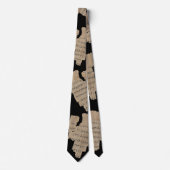 P52 Papyrus Fragment Tie–Eerste Nieuw Testament Stropdas (Voorkant)