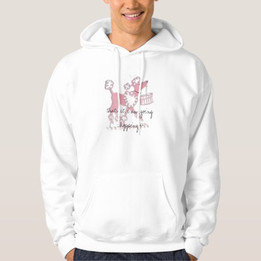 p5, "dat is het, ik ga winkelen!!" hoodie (Voorkant)