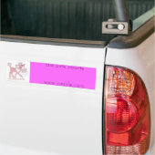 p5, de roze poedelwww.zazzle.com bumpersticker (Op Truck)