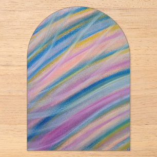 P6 Unieke Kleurrijke Abstracte Kunst Acryl Uitnodigingen