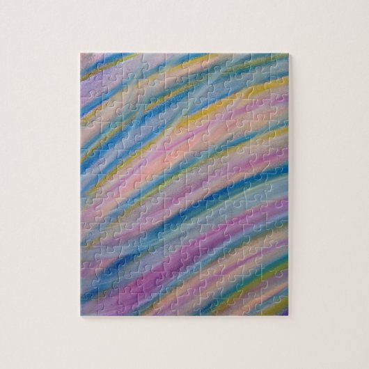 P6 Unieke Kleurrijke Abstracte Kunst Legpuzzel (Verticaal)