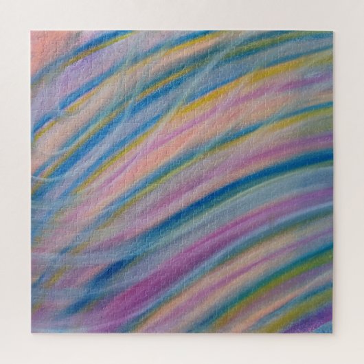 P6 Unieke Kleurrijke Abstracte Kunst Legpuzzel (Verticaal)