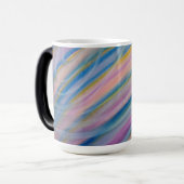 P6 Unieke Kleurrijke Abstracte Kunst Magische Mok (Voorkant links)