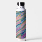 P6 Unieke Kleurrijke Abstracte Kunst Waterfles (Rechts)