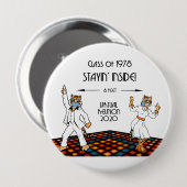 P78 knop Virtuele reünie Ronde Button 4,0 Cm (Voorkant /achterkant)