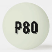 P80-monogrammed Sporty Pingpongbal (Voorkant)