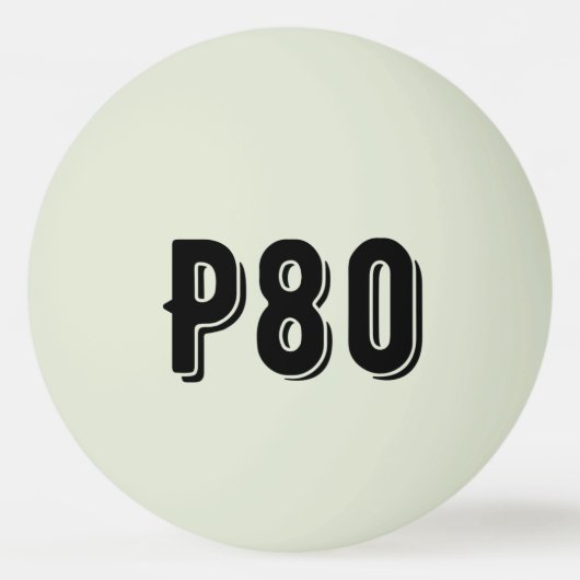 P80-monogrammed Sporty Pingpongbal (Voorkant)