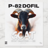 P82-DOFIL WIJN ETIKET (Enkel label)