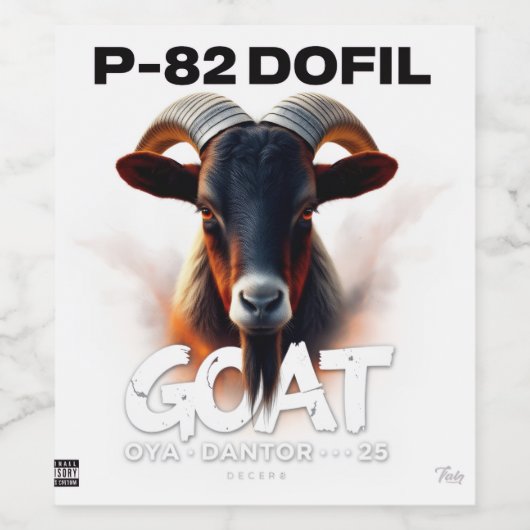 P82-DOFIL WIJN ETIKET (Enkel label)