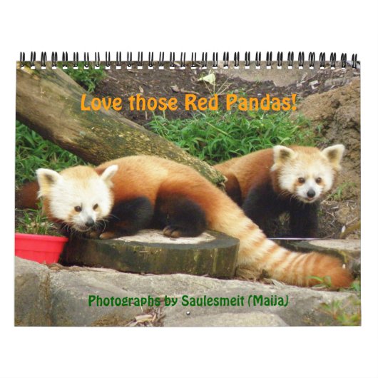 P8310607, hou van die Rode Pandas!, ... - GEPERSON Kalender (Hoes)