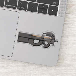 P90 Compact Submachine Pistool Sticker