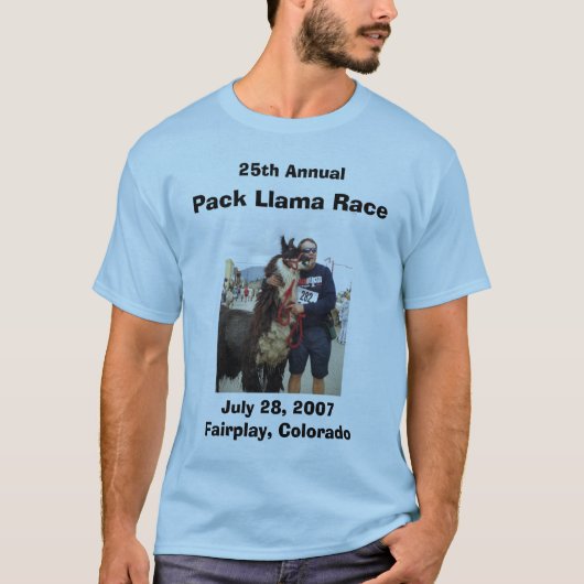 P9160743, 25th Annual, Pack Llama Race, 28 juli... T-shirt (Voorkant)