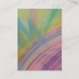 P9 Unieke Kleurrijke Abstracte Kunst Contactkaartje