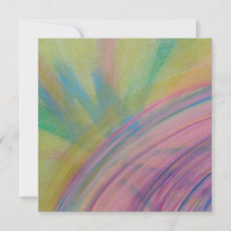 P9 Unieke Kleurrijke Abstracte Kunst Notitiekaartje