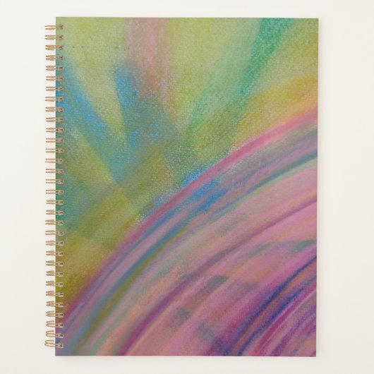 P9 Unieke Kleurrijke Abstracte Kunst Planner (Voorkant)