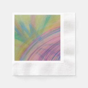 P9 Unieke Kleurrijke Abstracte Kunst Servet