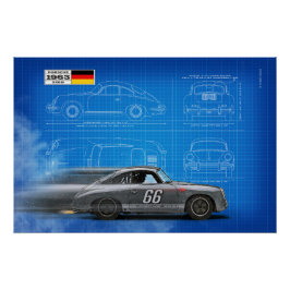 P 356 Blueprint Perfect Poster