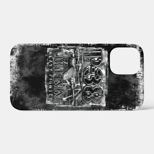 P-38 Bliksem Case-Mate iPhone Case (Achterkant (horizontaal))