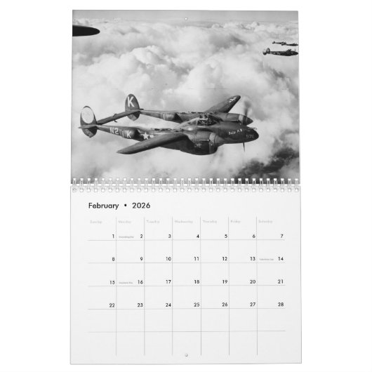 P-38 Bliksem Kalender (Feb 2026)