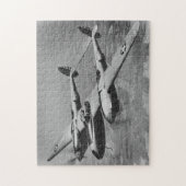 P-38 Bliksem-luchtfoto voor oorlogsgebruik Legpuzzel (Verticaal)