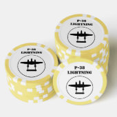 P-38 Bliksem Poker Chips (Opstapeling)