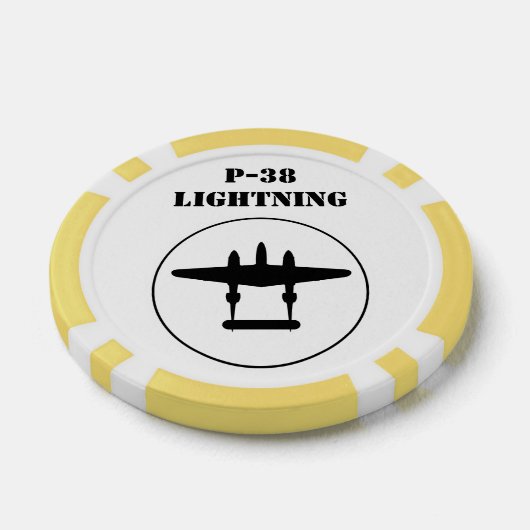 P-38 Bliksem Poker Chips (Enkel)