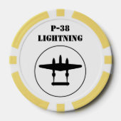 P-38 Bliksem Poker Chips (Voorkant)