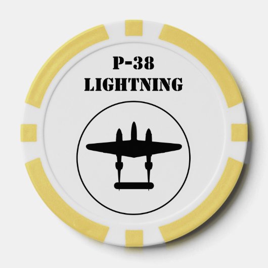 P-38 Bliksem Poker Chips (Voorkant)