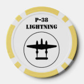P-38 Bliksem Poker Chips (Achterkant)
