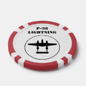 P-38 Bliksem Poker Chips (Enkel)