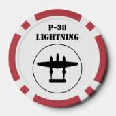 P-38 Bliksem Poker Chips (Achterkant)