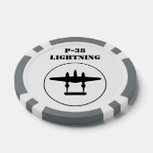 P-38 Bliksem Poker Chips (Enkel)