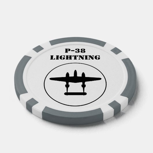 P-38 Bliksem Poker Chips (Enkel)