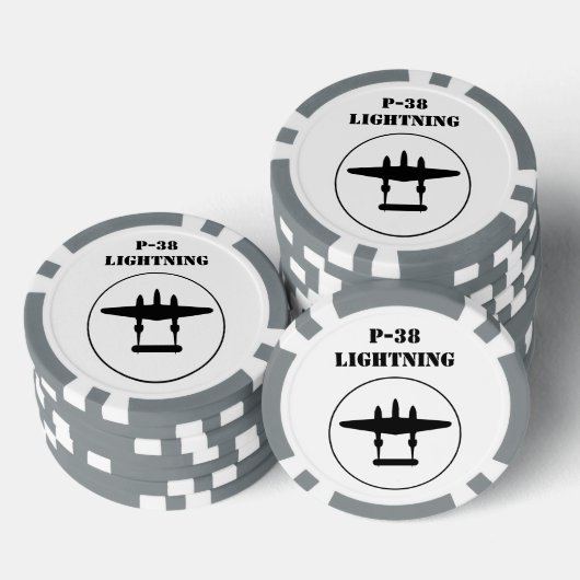 P-38 Bliksem Poker Chips (Opstapeling)