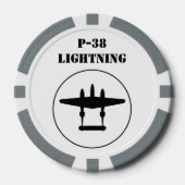 P-38 Bliksem Poker Chips (Voorkant)