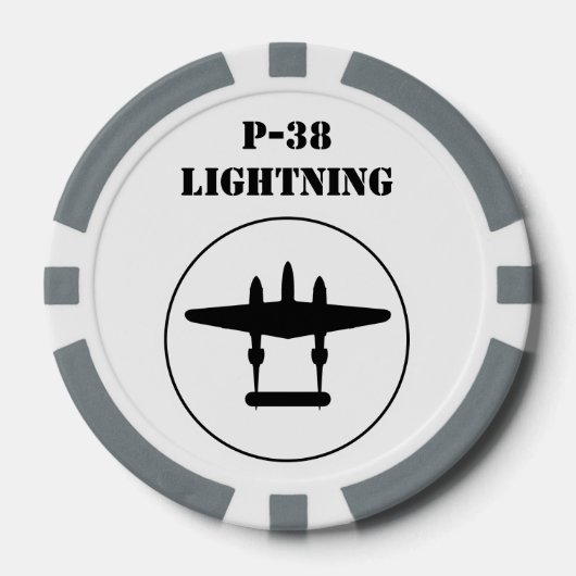 P-38 Bliksem Poker Chips (Voorkant)