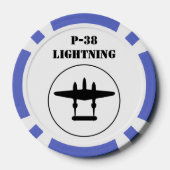 P-38 Bliksem Poker Chips (Achterkant)