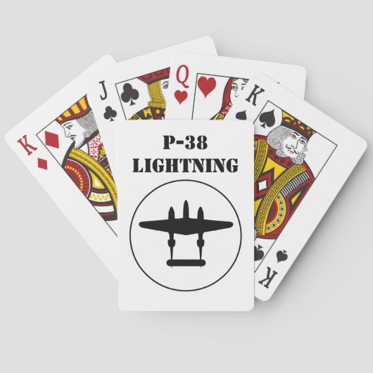 P-38 Bliksem Pokerkaarten (Achterkant)