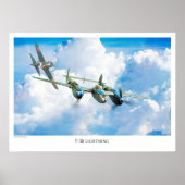 P-38 Bliksem Poster (Voorkant)