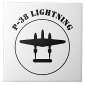 P-38 Bliksem Tegeltje (Voorkant)