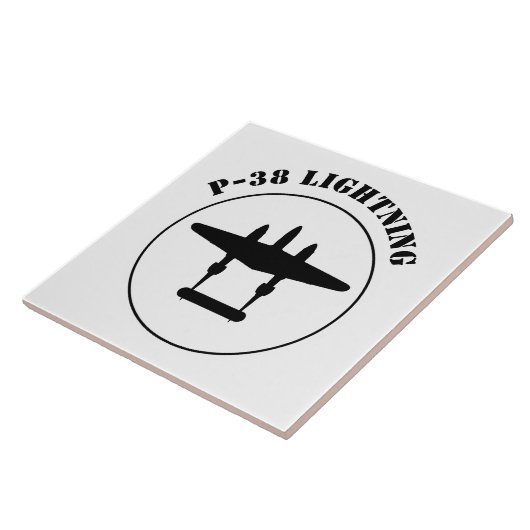 P-38 Bliksem Tegeltje (Zijkant)