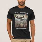 P-38 BLIKSEMFOTO RECON T-SHIRT (Voorkant)